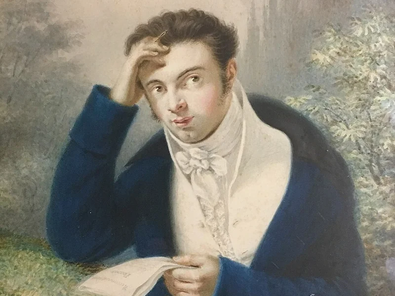 1784-Louis Marie Baptiste Atthalin - Ritratto di un poeta